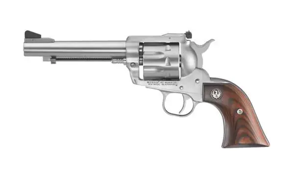 Ruger 0319 Blackhawk Stainless 357 Mag 6.50" 6 Round Hardwood Grip Stainless Steel