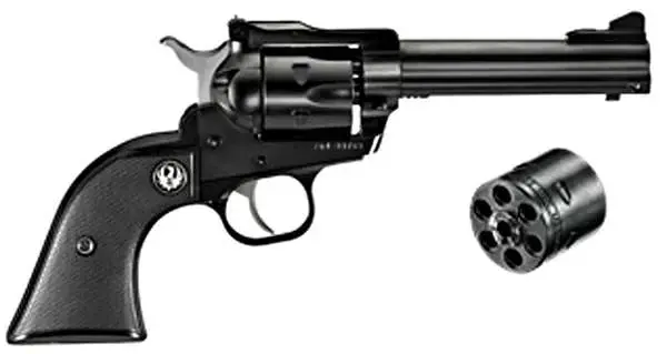 Ruger 0623 Single-Six Convertible 22LR /22 WMR 4.63" 6 Round Blued Black Rubber Grip