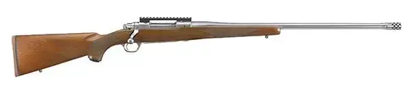 Ruger 57109 Hawkeye Hunter 300 Win Mag 3+1 24" Fixed American Walnut Stock Satin Stainless Right Hand
