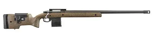 Ruger 57122 Hawkeye Long Range Target 204 Ruger 10+1 26" Brown w/Black Speckles Matte Black Right Hand