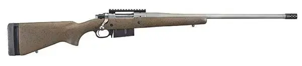 Ruger 47197 Hawkeye Long-Range Hunter 6.5 PRC 3+1 22" Brown w/Black Speckles Matte Stainless Right Hand