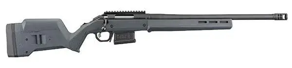Ruger 26993 American Hunter 308 Win 20" 5+1 Matte Black Gray Adjustable Magpul Stock