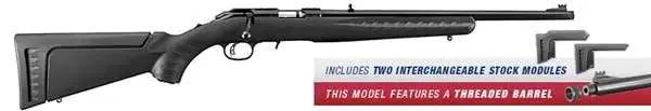 Ruger 8312 American Rimfire Standard 17 HMR 9+1 18" Black Satin Blued Right Hand