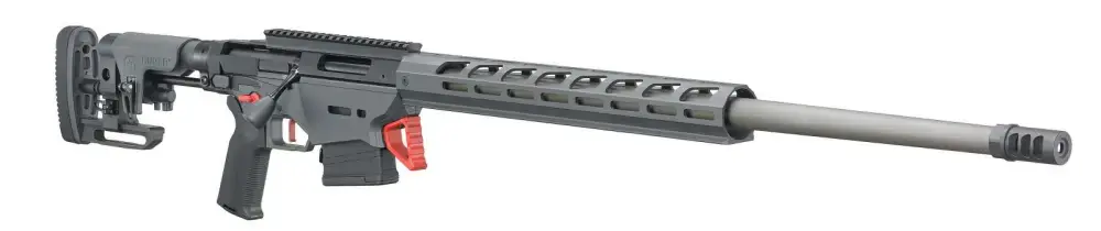 Ruger 18085 Precision 6mm Creedmoor 26" 10+1 Stainless Steel Gray, Left Side Folding Ruger Precision MSR Stock, Black Magpul MOE-K2+ Grip Right Hand