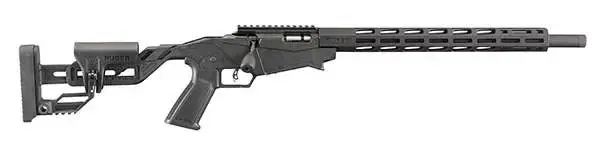 Ruger Precision Rimfire 17 HMR 18" 15+1 Black Hard Coat Anodized Adjustable Quick-Fit Precision w/One-Piece Chassis Stock
