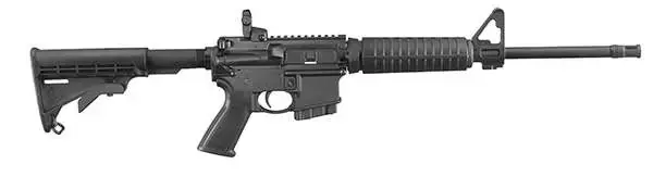 Ruger 8511 AR-556 *CO/MD Compliant 5.56x45mm NATO 16.10" 10+1 Black Hard Coat Anodized Matte Black Oxide 6 Position Stock Black Polymer Grip