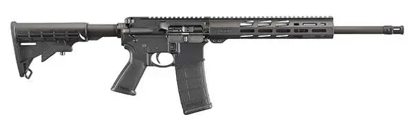 Ruger 8529 AR-556 5.56x45mm NATO 16.10" 30+1 Black Hard Coat Anodized 6 Position Stock Black Polymer Grip