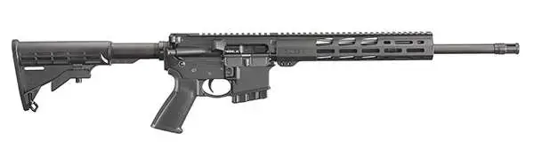 Ruger 8537 AR-556 5.56x45mm NATO 16.10" 10+1 Black Hard Coat Anodized 6 Position Collapsible Stock Black Polymer Grip