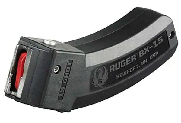 Ruger 90463 BX-15 22 LR Ruger 10/22, SR-22 ,77/22 15rd Black Detachable