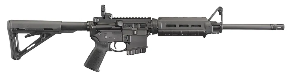Ruger 8523 AR-556 *CA Compliant 5.56x45mm NATO 16.10" 10+1 Black Hard Coat Anodized Adjustable Magpul MOE Stock Black Polymer Grip