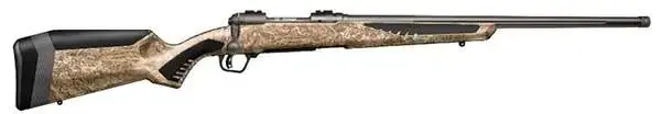 Savage 110 Predator 204 Ruger 4+1 24" Mossy Oak Terra Fixed AccuFit Stock Matte Black Right Hand