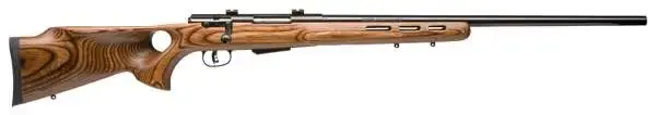 Savage 18529 25 Lightweight Varminter-T 204 Ruger 4+1 24" Natural Brown Fixed Thumbhole Stock Matte Black Right Hand