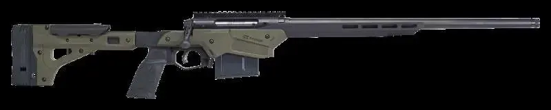 Savage 57550 Axis II Precision 243 Win 8+1 22" OD Green Adjustable w/Aluminum Chassis Stock Matte Black Right Hand