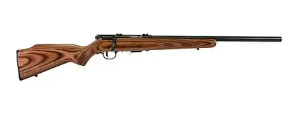 Savage 96734 93R17 BV 17 HMR 5+1 21" Natural Brown Matte Blued Right Hand