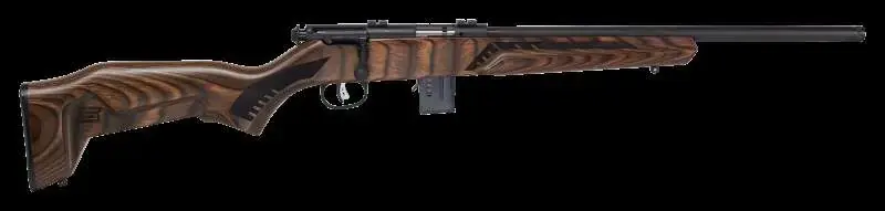 Savage 91937 Mark II Minimalist 22 WMR 10+1 18" Natural Brown Fixed Thumbhole Stock Matte Black Right Hand