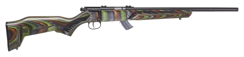 Savage 26736 Mark II Minimalist 22 LR 10+1 18" Green Fixed Thumbhole Stock Matte Black Right Hand