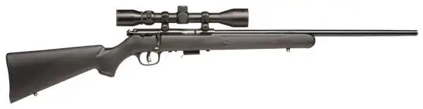 Savage 96209 93R17 FXP with Scope 17 HMR 5+1 21" Black Matte Blued Right Hand AccuTrigger