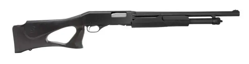 Stevens 23246 320 Security 12 Gauge 18.50" 5+1 3" Matte Black Fixed Thumbhole Stock Right Hand w/Bead Sight