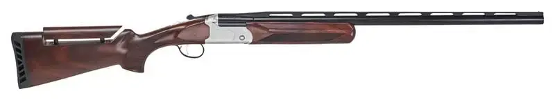 Stevens 23222 555 Trap 12 Gauge 30" 1 3" Silver Semi-Gloss Turkish Walnut Fixed w/Adjustable Comb Stock Right Hand