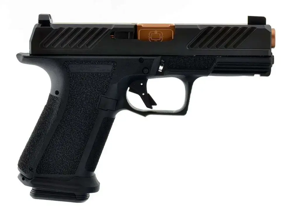 SHAS MR920 9MM BLK FRAME COMBAT SLIDE BRONZE BBL
