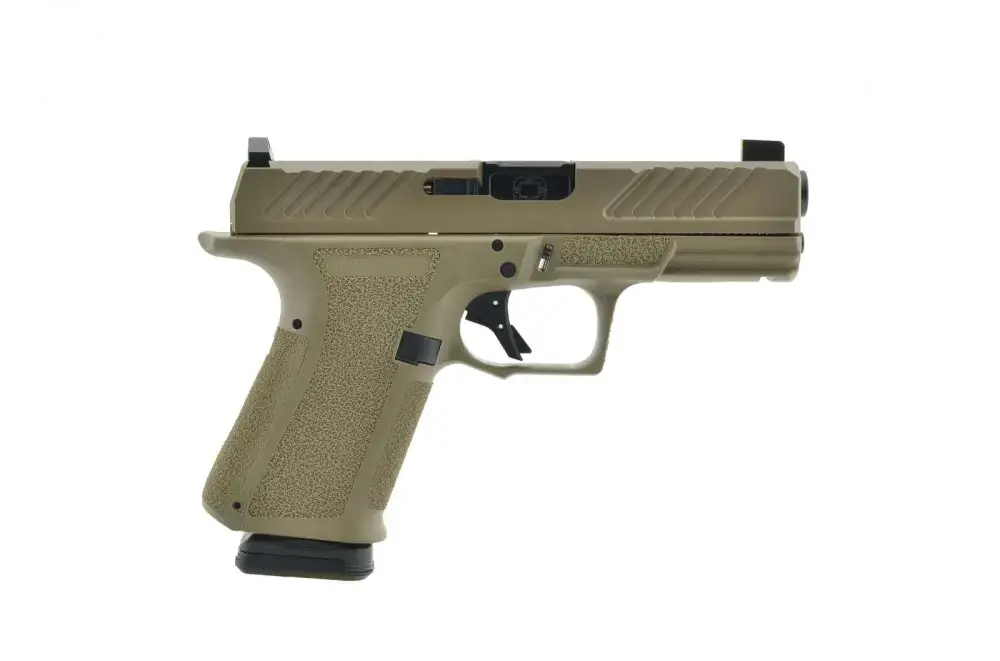 SHAS MR920 9MM FDE FRAME COMBAT SLIDE DLC