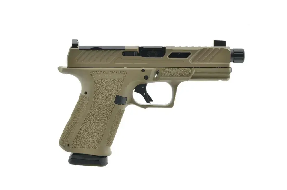 SHAS MR920 9MM FDE FRAME EO SLIDE DLC BBL THD