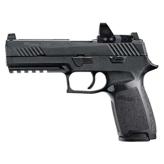 Sig Sauer 320F9BRXP P320 Full Size 9mm Luger 4.70" 17+1 Black Black Polymer Grip with Romeo1 Pro