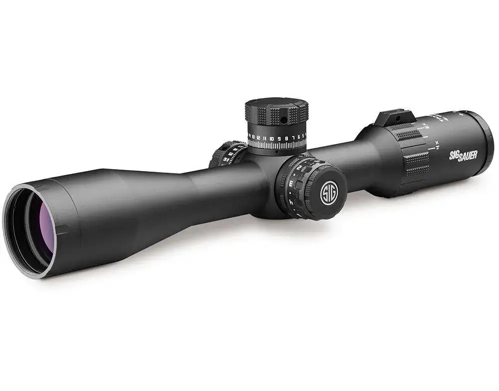Sig Sauer Electro-Optics SOT44111 Tango4 4-16x 44mm Obj 24.10-6.3 ft @ 100 yds FOV 30mm Tube Black Finish Illuminated MOA Milling (FFP)