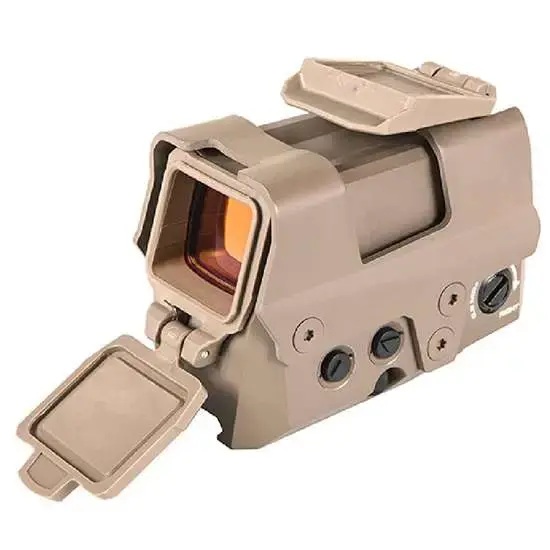 ROMEO8T RED DOT SIGHT, BALLISTIC CIRCLE DOT, 0.5 MOA ADJ, CR123A, HEX BOLT MOUNT, SHROUD, FDE