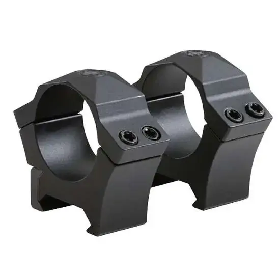 ALPHA1 SCOPE RING, 1 IN, STEEL, MED, SIG HUNTING, COMPLETE SET, BLK