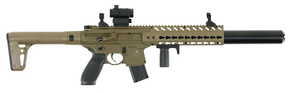 Sig Sauer Airguns AIRMRDMRD MCX Air CO2 177 Pellet 30rd Flat Dark Earth Flat Dark Earth Synthetic Stock Red Dot