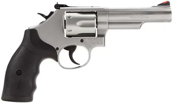 Smith & Wesson 162662 66 K-Frame 357 Mag 6 Round 4.25" Stainless Steel Black Polymer