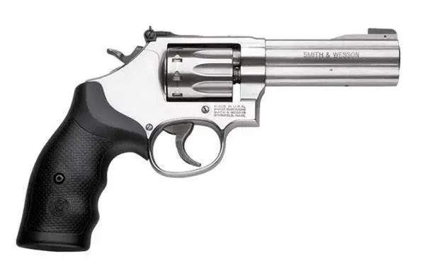 SW 617 22LR Medium (K) Frame, 22LR, 4" Barrel, Stainless Steel