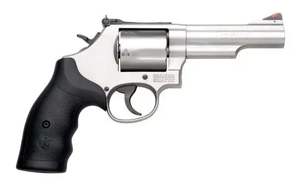 S&W Model 69 .44 Mag Stainless Steel 4.25" 2 Piece Barrel & 5rd Cylinder, Matte Stainless Steel L-Frame
