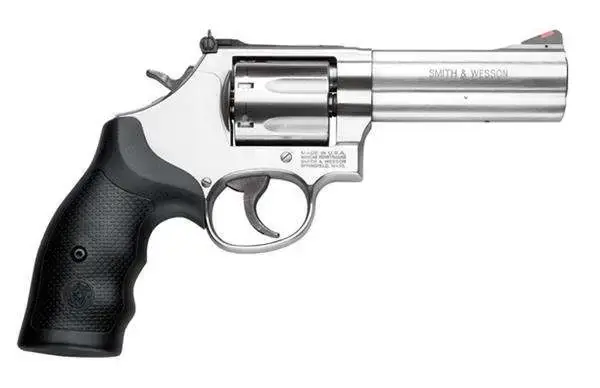 S&W Model 686 Plus 357 Mag Stainless Steel 4.12" Barrel & 7rd Cylinder, Satin Stainless Steel L-Frame