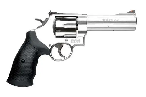 S&W 629 Classic 44 Rem Mag 6 Round 5" Stainless Steel Black Polymer