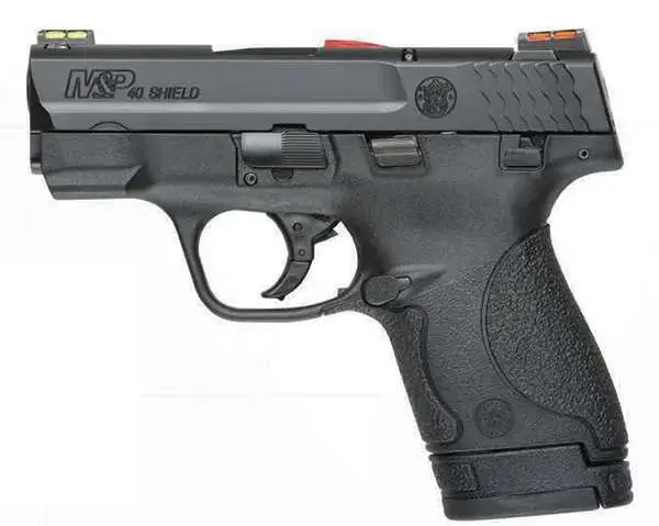 Smith & Wesson 11906 M&P Shield *CA Compliant 40 S&W 3.10" 6+1 & 7+1 Black Black Armornite Stainless Steel Black Polymer Grip