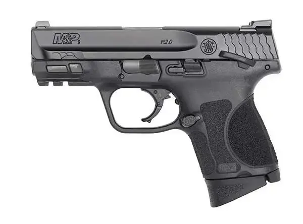 Smith & Wesson 12482 M&P M2.0 Compact 9mm Luger 3.60" 12+1 Black Black Armornite Stainless Steel Black Interchangeable Backstrap Grip