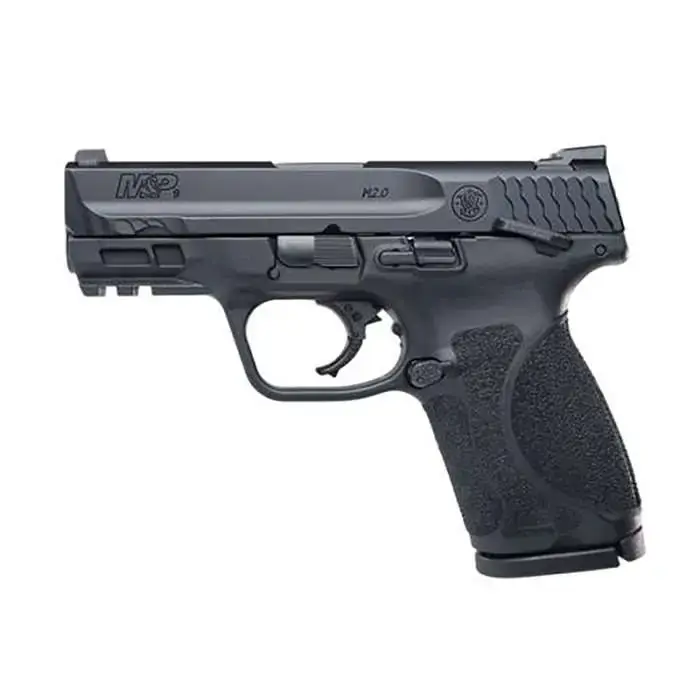 Smith & Wesson 11694 M&P M2.0 Compact 9mm Luger 3.60" 15+1 Black Black Armornite Stainless Steel Black Interchangeable Backstrap Grip Manual Safety