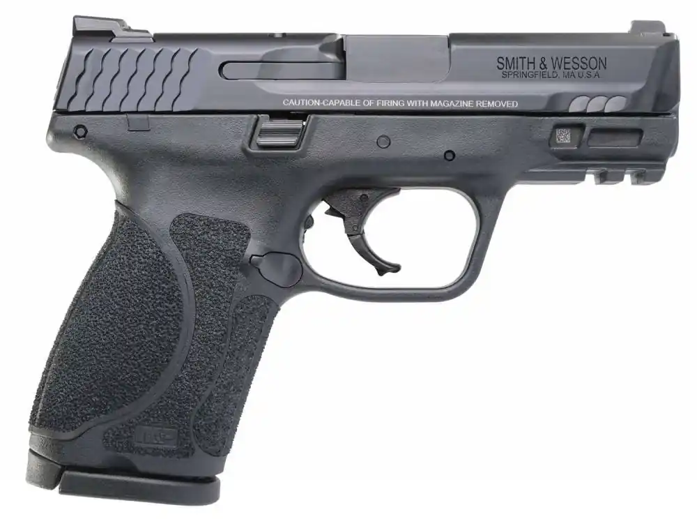 Smith & Wesson 11691 M&P M2.0 Compact 40 S&W 3.60" 13+1 Black Black Armornite Stainless Steel Black Interchangeable Backstrap Grip No Manual Safety