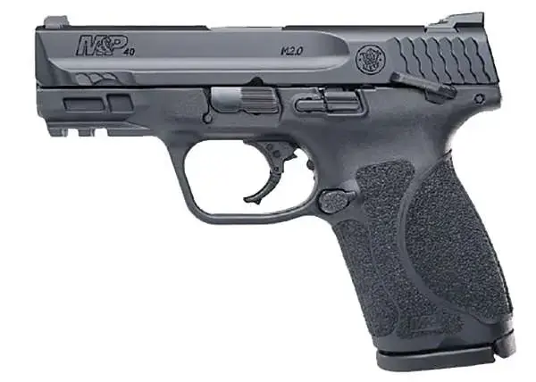 Smith & Wesson 11695 M&P M2.0 Compact 40 S&W 3.60" 13+1 Black Black Armornite Stainless Steel Black Interchangeable Backstrap Grip Manual Safety