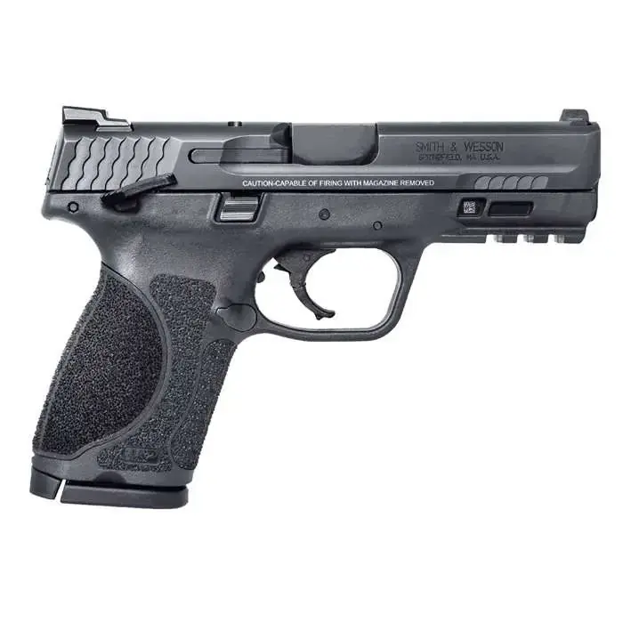 Smith & Wesson 11686 M&P M2.0 Compact 9mm Luger 4" 15+1 Black Armornite Stainless Steel Interchangeable Backstrap Grip Manual Safety