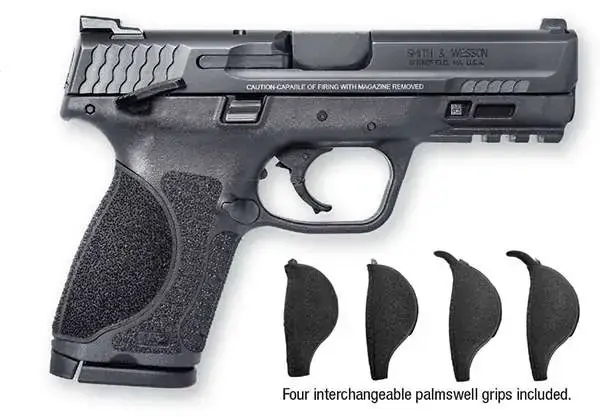 Smith & Wesson 11687 M&P M2.0 Compact 40 S&W 4" 13+1 Black Armornite Aluminum Black Interchangeable Backstrap Grip Manual Safety