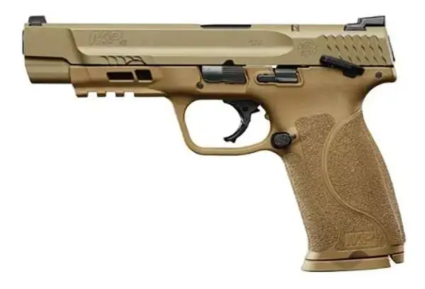 Smith & Wesson 11595 M&P M2.0 40 S&W 5" 15+1 FDE Armornite Stainless Steel, FDE Interchangeable Backstrap Grip Manual Safety