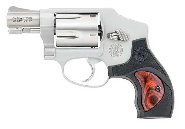 Smith & Wesson 10186 642 Performance Center38 Special 1.88" 5 Round Stainless Steel Black Rubber w/Wood Insert Grip