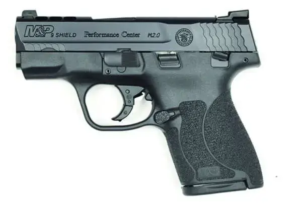 Smith & Wesson 11869 M&P Shield Performance Center M2.0 9mm Luger 3.10" 8+1 & 7+1 Black Armornite Stainless Steel Black Polymer Grip