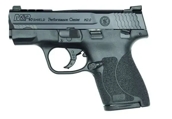 Smith & Wesson 11870 M&P Shield Performance Center M2.0 40 S&W 3.10" 7+1 & 6+1 Black Black Armornite Stainless Steel Black Polymer Grip