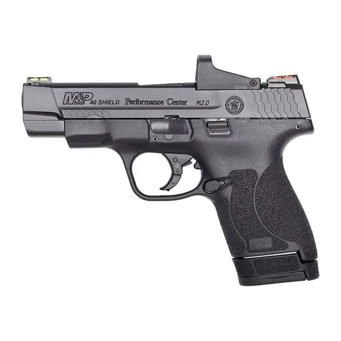 Smith & Wesson 11797 M&P Shield M2.0 Performance Center 40 S&W 4" 6+1 & 7+1 Black Armornite Stainless Steel Black Polymer Grip
