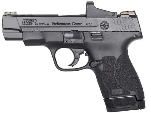 Smith & Wesson 11798 M&P Shield M2.0 Performance Center 40 S&W 4" 6+1 & 7+1 Black Armornite Stainless Steel Ported Polymer Grip