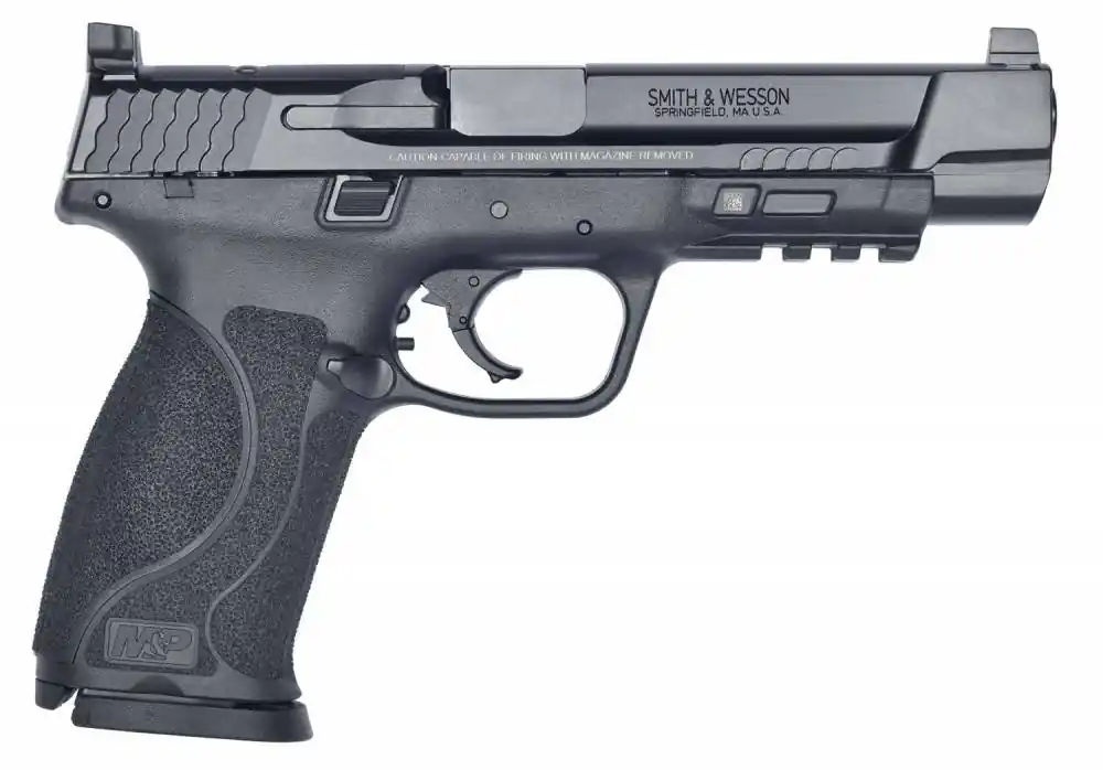 Smith & Wesson 11828 M&P Performance Center Pro M2.0 9mm Luger 5" 17+1 NTS Matte Black Black Armornite Stainless Steel Black Interchangeable Backstrap Grip C.O.R.E.